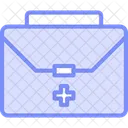 Caixa Medica Duotone Linha Icone Icon