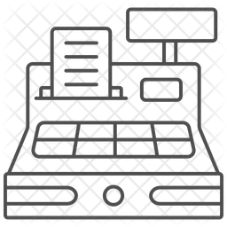 Caixa registradora  Ícone