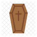 Caixao Funeral Enterrado Ícone