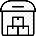 Caixas de armazém de aeroporto  Ícone