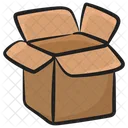 Caja De Carton Caja Abierta Embalaje Icono