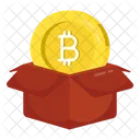 Caja de bitcoins  Icono