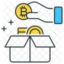 Caja de bitcoins  Icono