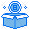 Caja de bitcoins  Icono