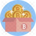 Caja de bitcoins  Icono