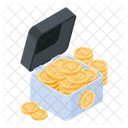 Caja Bitcoin Caja De Dinero Caja De Efectivo Icono