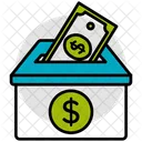 Ahorro Box Dinero Icono