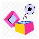 Caja De Broma Caja De Futbol Caja De Futbol Icono