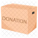 Caja de cartón para donaciones  Icono