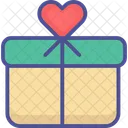Caja De Corazon Inspiracion Celebraciones Icono