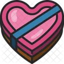 Corazon Caja Regalo Icono