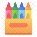 Caja de crayones  Icono