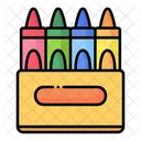 Caja de crayones  Icono