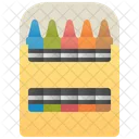 Caja de crayones  Icono