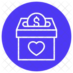 Caja de donación  Icono