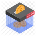 Caja de donación  Icono