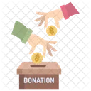 Caja de donación  Icono