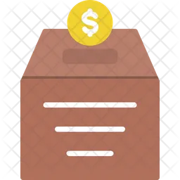 Caja de donación  Icono