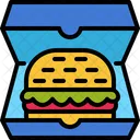 Caja de hamburguesas  Icono