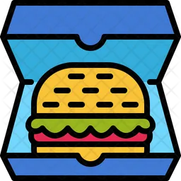 Caja de hamburguesas  Icono