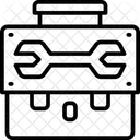 Caja De Herramientas Mantenimiento Llave Inglesa Icono