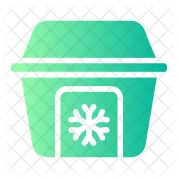 Caja de hielo  Icono