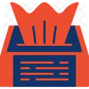 Caja De Panuelos Caja Papel De Seda Icono