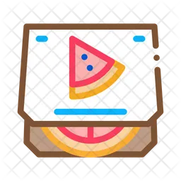 Caja de pizza  Icono