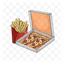 Caja de pizza  Icono