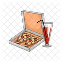 Caja de pizza  Icono