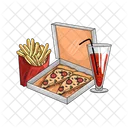 Caja de pizza  Icono