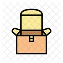 Venta Al Por Menor Caja Carton Icono