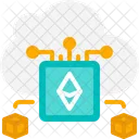 Caja Ethereum Nube Servidor Icono