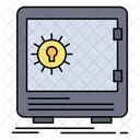 Caja fuerte del banco  Icono