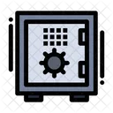 Caja fuerte del banco  Icono