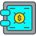 Caja Fuerte De Banco Caja Fuerte Casillero De Banco Icono