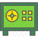 Caja fuerte del banco  Icono