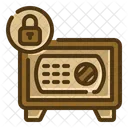 Caja fuerte del banco  Icono