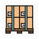 Palet Caja Carton Icono