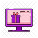 Caja De Regalo Compras En Linea Pedido Icon