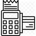Caja Registradora Tarjeta De Credito Edc Icono