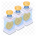 Cajas De Bitcoins Cajas De Criptomonedas Cajas De Monedas Digitales Icono