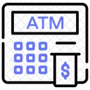 Cajero Automatico Maquina Dispersar Icono