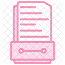 Icono De Linea Duotono Del Cajon De Documentos Icon