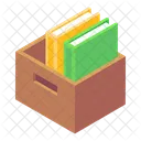 Cajón de libros  Icono