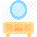 Cajon Escritorio Espejo Icono