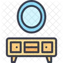 Cajon Escritorio Espejo Icono