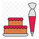 Birthday Cake Stack Dessert Icon