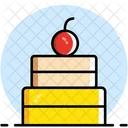 Cake New Year Celebration Icon