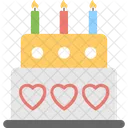 Cake With Candles Icon